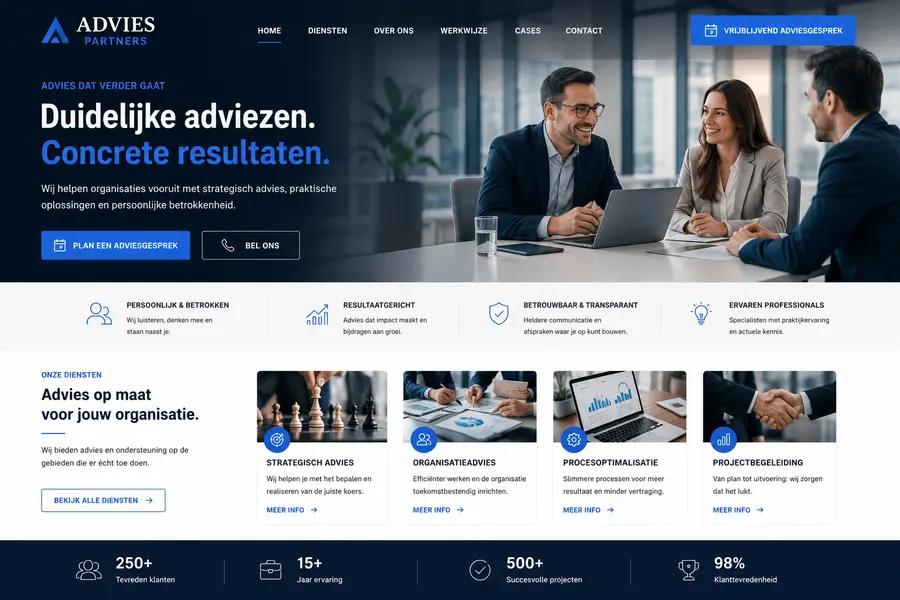Website laten maken voor adviseurs - voorbeeld door Websolv