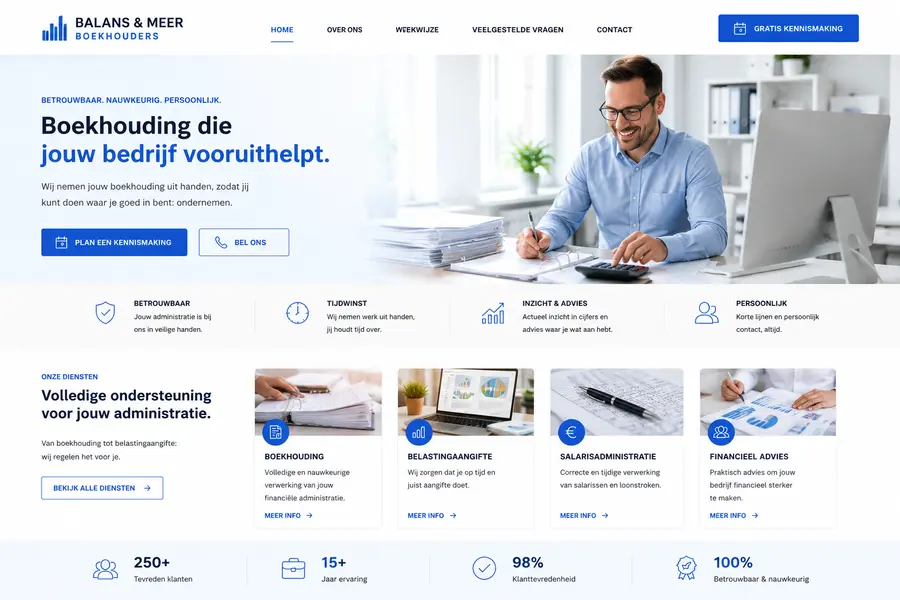Website laten maken voor boekhouders - voorbeeld door Websolv