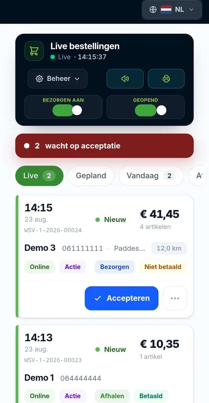 Menupoint app